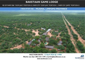 LANDHOUSE PROPERTIES - PROPERTY ON AUCTION - BAKSTAAN GAME LODGE