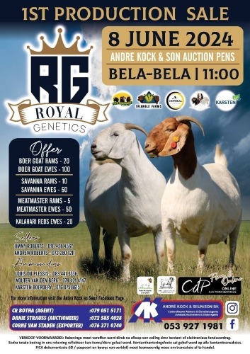PRODUKSIE VEILING - ROYAL GENETICS