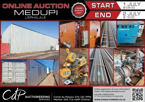 MEDUPI ONLINE TIMED AUCTION - LEPHALALE