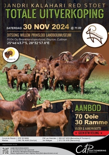 CDP OPEN COMMERCIAL AUCTION - DITSONG WILLEM PRINSLOO AGRICULTURAL MUSEUM