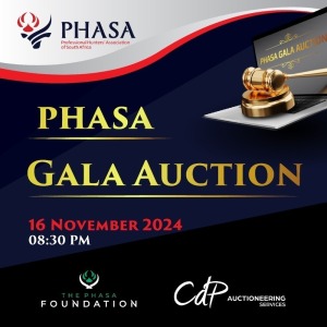 PHASA FUNDRAISING AUCTION (LIVE BROADCAST AUCTION AT 20:30)