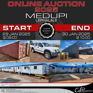 MEDUPI ONLINE TIMED AUCTION - LEPHALALE - 10% Buyers Commission + VAT applicable.