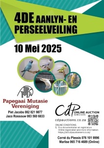 PAPEGAAI MUTASIE VERENIGING VEILING 4DE AANLYN EN PERSEELVEILING