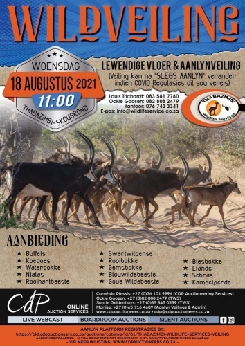 THABAZIMBI WILDLIFE SERVICES VEILING