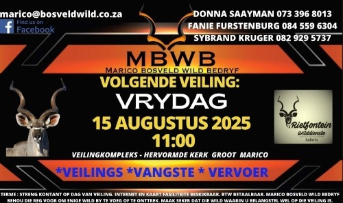 MBWB - MARICO BOSVELD WILD BEDRYF