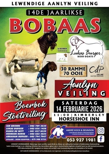 14de JAARLIKSE BOBAAS BOERBOK STOETVEILING