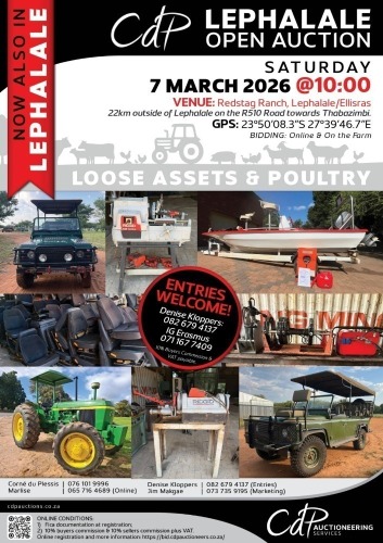 CDP OPEN AUCTION - REDSTAG RANCH, LEPHALALE