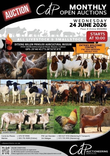 CDP OPEN AUCTION - DITSONG WILLEM PRINSLOO AGRICULTURAL MUSEUM