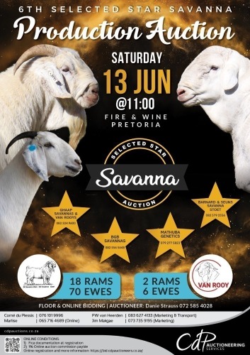 6TH SELECTED STAR SAVANNA PRODUCTION AUCTION