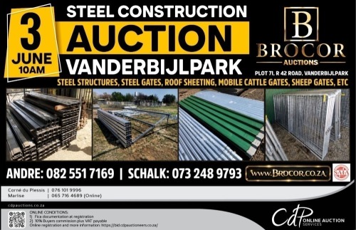 STEEL CONSTRUCTION AUCTION, VANDERBIJLPARK
