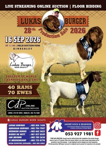 LUKAS BURGER 28TH PRODUCTION SALE