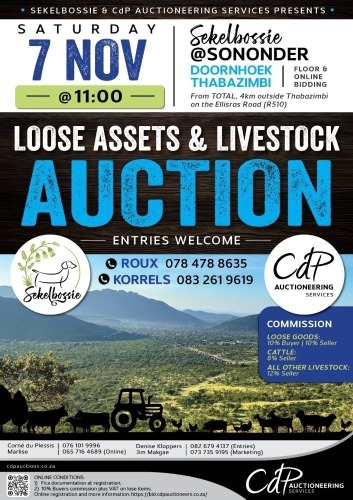 LOOSE ASSETS & LIVESTOCK AUCTION THABAZIMBI