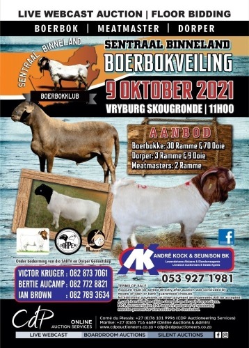 SENTRAAL BINNELAND BOERBOK KLUBVEILING