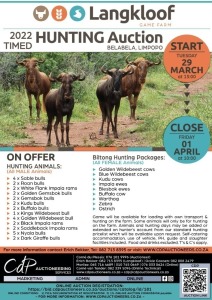 LANGKLOOF GAME FARM HUNTING AUCTION