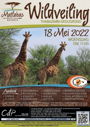 THABAZIMBI WILDLIFE SERVICES WILDVEILING