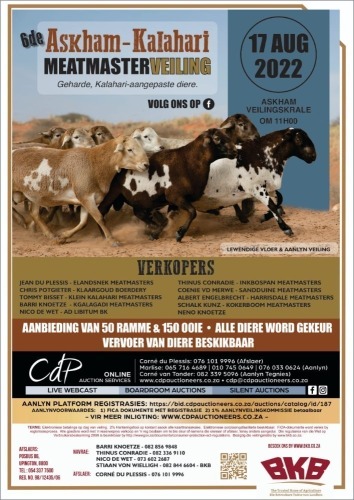 6DE ASKHAM KALAHARI VEILING