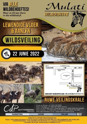 MULATI WILDDIENSTE - WILDVEILING