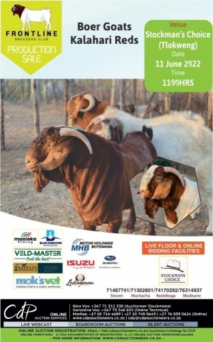 FRONTLINE BREEDERS CLUB BOER GOATS & KALAHARI REDS, BOTSWANA