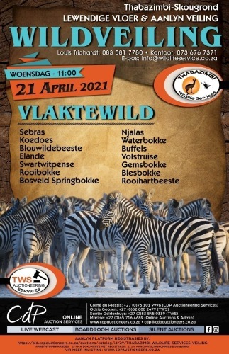 THABAZIMBI WILDLIFE SERVICES VEILING