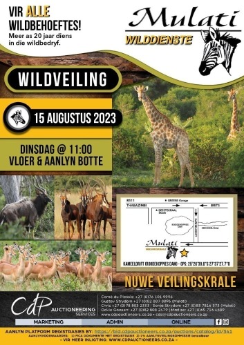MULATI WILDDIENSTE - WILDVEILING