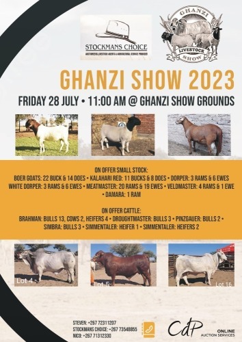 GHANZI SHOW AUCTION,BOTSWANA