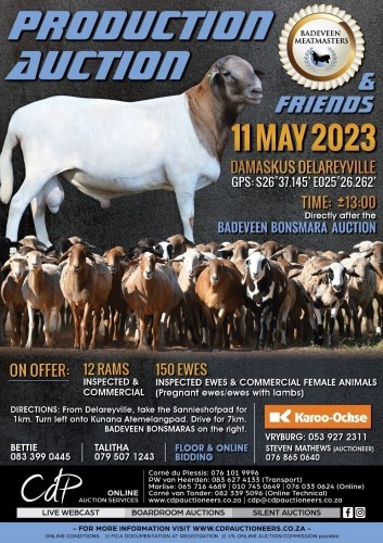 BADEVEEN BONSMARA & MEATMASTER AUCTION