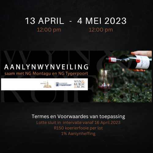 WYNVEILING SAAM MET NG MONTAGU EN NG TYGERPOORT