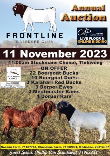 FRONTLINE BREEDERS CLUB AUCTION BOTSWANA