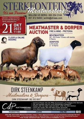 STERKFONTEIN MEATMASTERS & DIRK STEENKAMP DORPER VEILING
