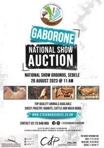 GABORONE NATIONAL SHOW AUCTION, SEBELE BOTSWANA