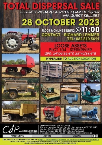 TOTAL DISPERSAL SALE - STERKRIVIER