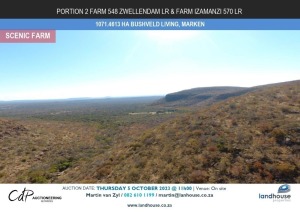 MUJABE GAME FARM AUCTION - PORTION 2 FARM 548 ZWELLENDAM LR & FARM IZAMANZI 50 LR