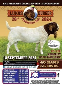 LUKAS BURGER 26th PRODUCTION SALE 2024