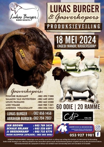 LUKAS BURGER & GUEST AUCTION