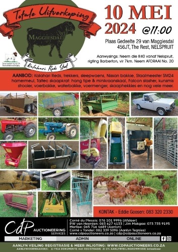 TOTAL DISPERSAL SALE KALAHARI REDS STOET