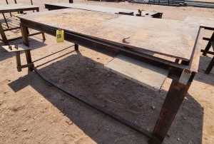 1 - ITEM Bench Work, Steel 2,5m long x1,2m wide x,97m high