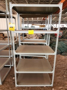 2 - ITEMS Shelf steel grey ,92m Long x ,38m wide x 2m high