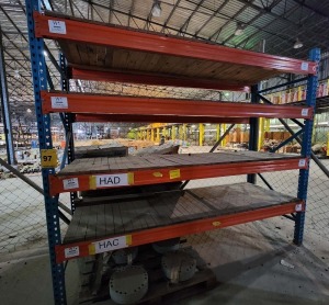 2 - ITEMS Shelf Steel Industrial Orange - 2.85m (L) x .90m (W) x 2.3m (H)