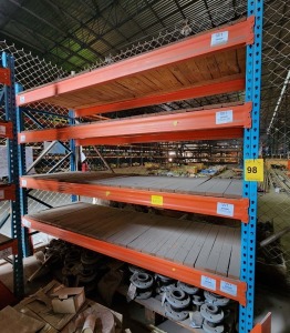 2 - ITEMS Shelf Steel Industrial Orange - 2.85m (L) x .90m (W) x 2.3m (H)