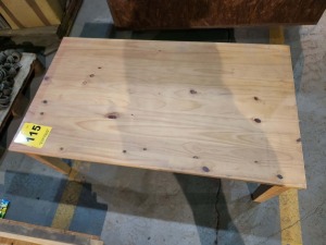 2 - ITEMS Table Wood 0.7m x 1,2m