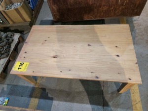 2 - ITEMS Table Wood 0.7m x 1,2m