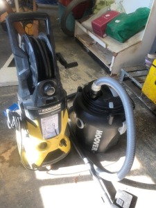 2X JOB LOT JOB LOT KARCHER PRESSURE WASHER & HOOVER VACUUM CLEANER