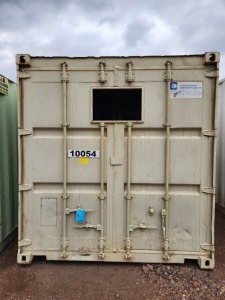 1 - ITEM Container Storage 12M Empty, 2 side doors fitted,Condition Fair