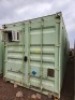 1 - ITEM Container Storage 12M Empty, 1 side door fitted,one broken Panel on the inside,Condition Fair - 2