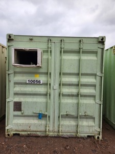 1 - ITEM Container Storage 12M Empty, 1 side door fitted,Condition Fair