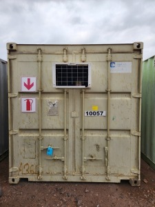 1 - ITEM Container Storage 12M Empty, 2 side doors fitted,Condition Fair