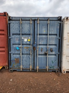 1 - ITEM Container Storage 12M with content , no side doors fitted,407 x T pice cable trunking inside to be sold with the container,Condition Fair