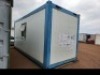1 - ITEM Park Home 6m x 2,5m with content, 2 side doors - Furniture inside containerntainer -3 x desk, 4 x chairs.Condition good - 3