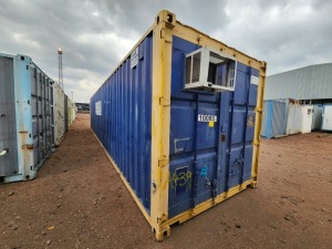 1 - ITEM Container Storage 12M Empty, 1 side doors fitted,Condition Fair