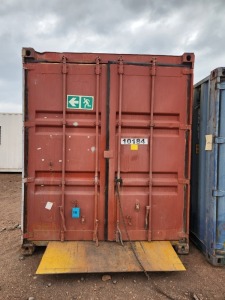 1 - ITEM Container Storage 12M Empty,hooks welded in ,Condition Fair